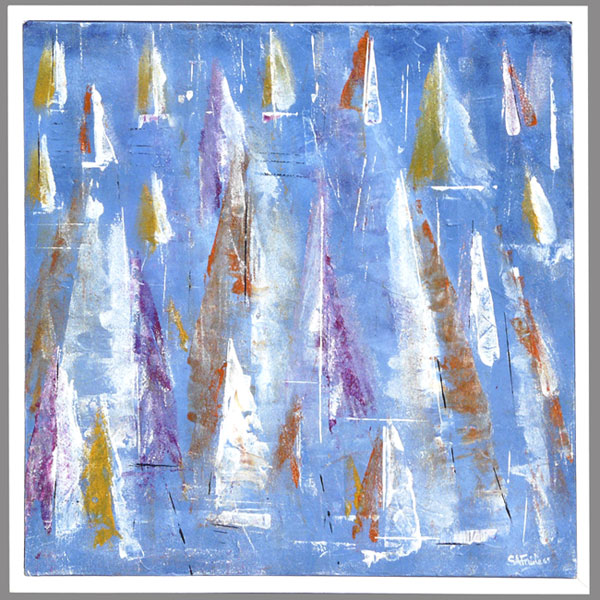 abstract sailing painting