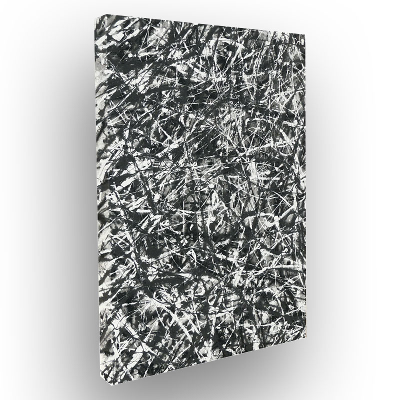 Black and White abstract painting