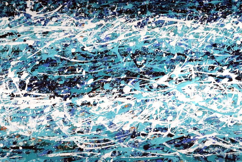 Ocean Waves - large abstract surf painting