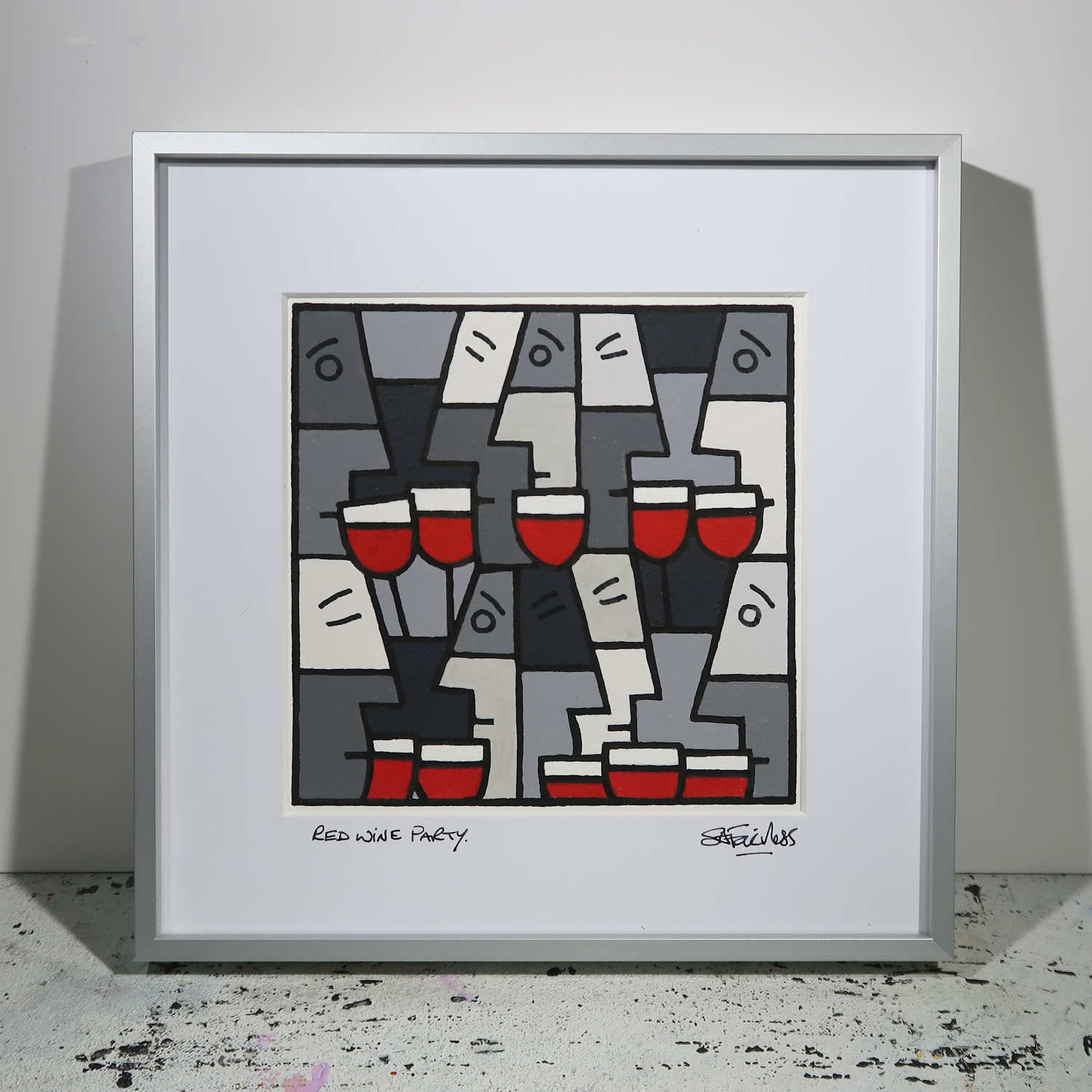 Wine art gift