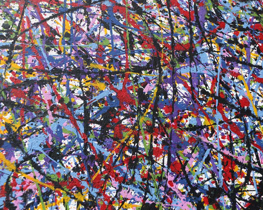 jackson pollock style splash art abstract