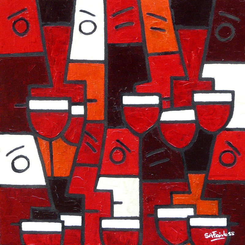 Abstract wine Art