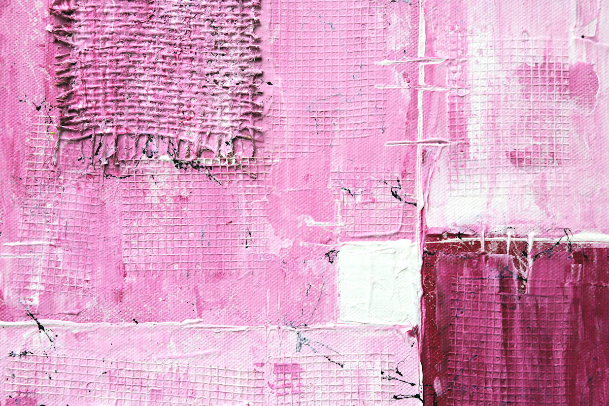 pink abstract painting
