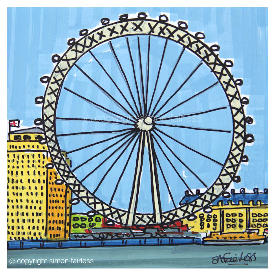 London Eye drawing