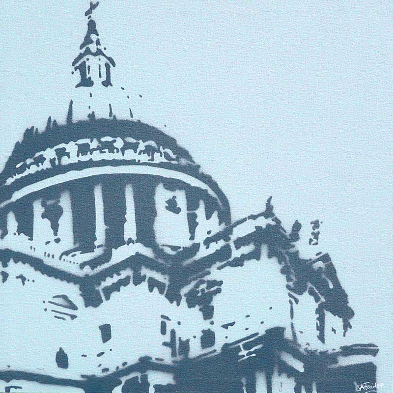 London cityscape painting