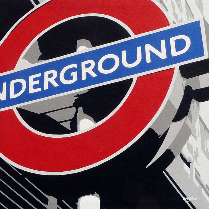 London underground painting