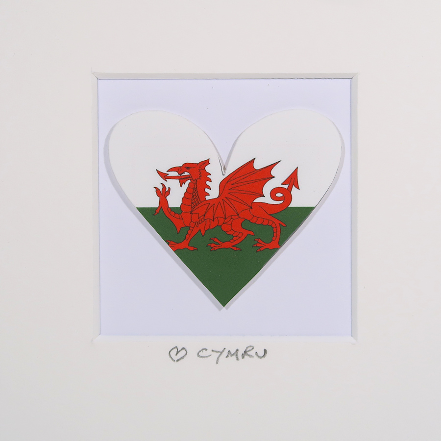 Welsh Dragon flag art print