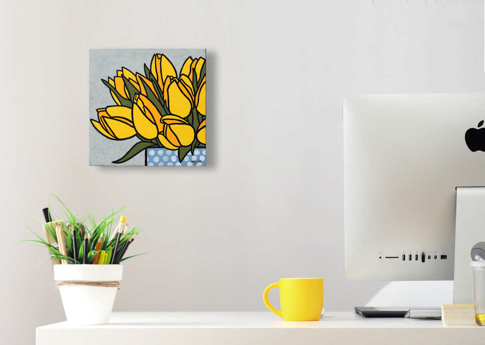 Floral tulips painting